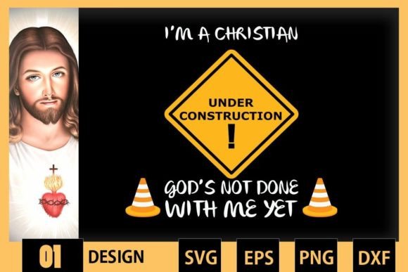 Christian Under Construction Graphics for Faith Crafts