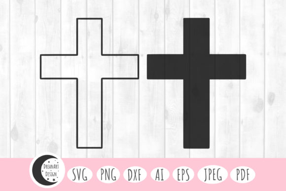 Cross Svg & Silhouette Graphics for Christian Crafts