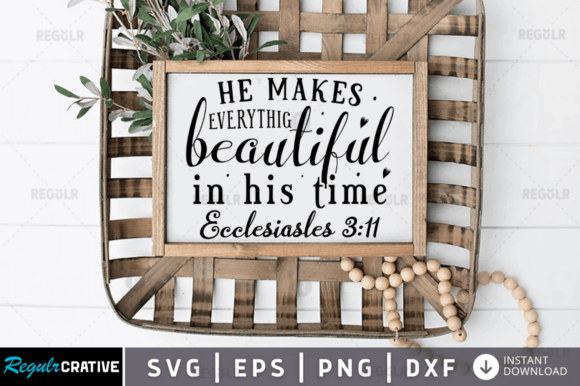 He Makes Everything: Christian SVG Graphics for Crafts