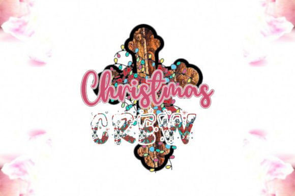 Jesus Christmas Crew Graphics for Faith-Based Crafts