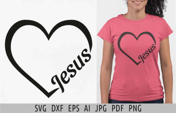 Jesus Heart SVG Graphics & Illustrations Review