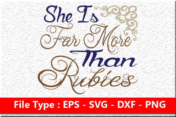 She Is Far More: Christian Jesus SVG Graphics for Crafts