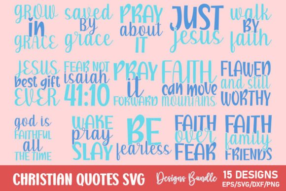 Tote Christian Quotes Typography Bundle Graphics Review