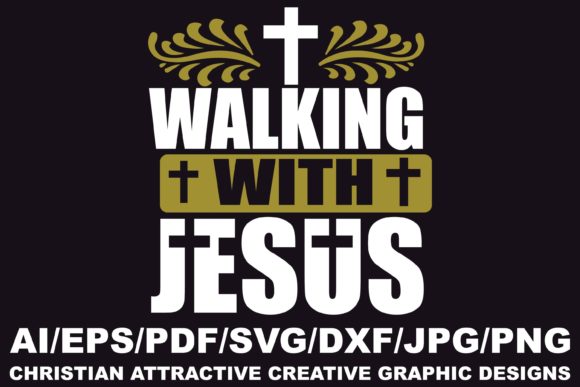 Walking with Jesus Graphics for Faith Crafts